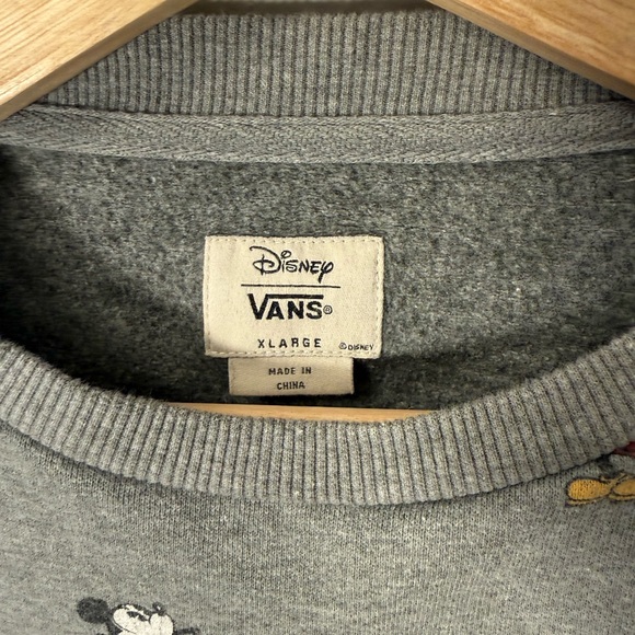 Vans Gray Mickey Mouse Crewneck Sweater - Picture 3 of 4